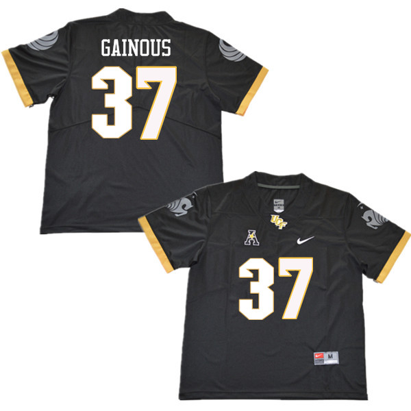 Men #37 Derek Gainous UCF Knights College Football Jerseys Sale-Black